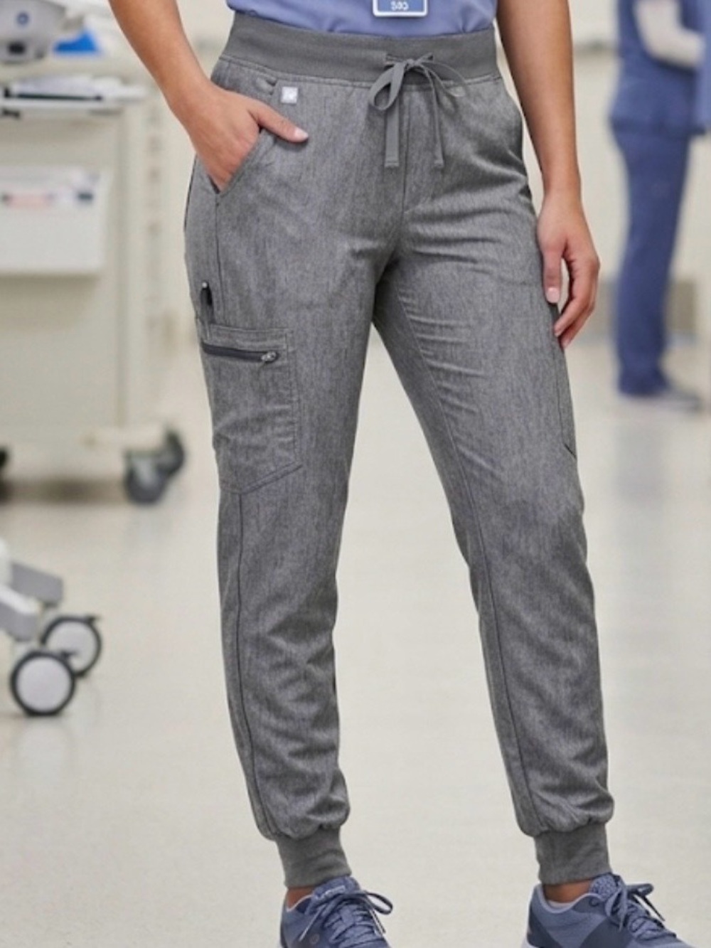 Figs Technical Collection Zamora Jogger Scrub Pants XS Gray